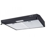 Rosieres - hotte visi�re casquette aspirante noire largeur 60cm d�bit d'air 348m3 / h