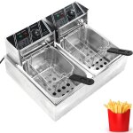 5000w friteuse electrique inox friteuse commerciale en acier inox à double réservoir friteuse avec 2 ... 5000w friteuse electrique inox friteuse commerciale en acier inox à double réservoir friteuse avec 2 ...