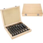 Rosvola lot de 8 forets h�lico�daux en acier tremp� - forets h�lico�daux en m�tal hss - haute �lasticit� ...