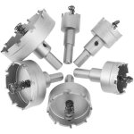 Rosvola kit de 6 scies cloches, 22 - 65 mm en acier au carbone pour plafonniers, forets pour bois, plaques ...