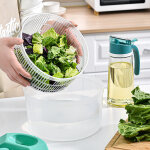 Rotateur à salade avec couvercle, rotateur à salade à manivelle, bol à salade et passoire 3l, rotateur ... Rotateur à salade avec couvercle, rotateur à salade à manivelle, bol à salade et passoire 3l, rotateur ...
