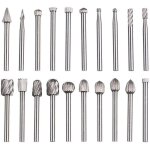 Rotative 20 pi�ces, xu, de limes carbure, t�tes rotatives hss, outil rotatif , outil � 1 / 8  (3 pour ...
