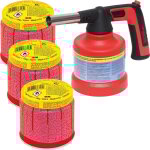 Rothenberger industrial rs 200 piezo incl. 3x c200 supergas lampe � souder br�leur 180� rotation ft 800�c ...