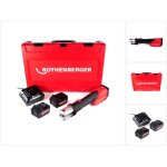 Rothenberger - romax 4000 18 v li - ion basic set sertisseuse sans fil + coffret de transport + 2x batteries ...