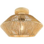 Rapanda - rotin osier semi encastr led plafond abat - jour dcoratif abat - jour pour cuisine chambre ...
