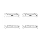 Roto - kit de 4 g�ches d'a�ration patio alversa ps - sens d'ouverture : gauche