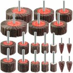 Ersandy - roue abrasive 20 pi�ces grain 80 disque a lamelle pour brosse poncage perceuse accessoires ...