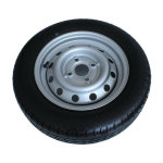 Imline ? roue compl�te 155 / 70r13 4 trous 100 mm d�port 30 mm ? pneu renforc� pour remorque ? couleur ...
