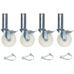 Roues d?�chafaudage - meso - nylon - lot de 4 - 125mm - 120kg