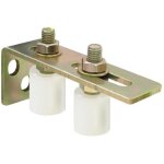 Roue de guidage de rail de porte de cour, roue en nylon pour porte coulissante, poulie industrielle en ...