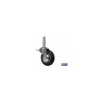 Roue pivotante d'�chafaudage avec frein tube m�le 200 x 46 mm