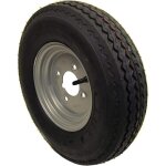 Roue et pneu de remorque 400 x 8  4ply 4 pcd