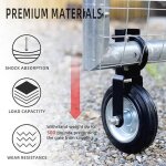 Roue de portail 154 mm, roulette support de portail, roulette robuste pour portail m�tallis�, porte de ...