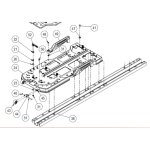 Roue tx - max diam 42 numro 43 sur vue eclate coupe carreaux tx - max (piece dtache) - rubi