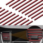 Rouge)20pcs 19, 5cm bande de grille d'aration de voiture, bandes dcoratives voiture accessoire voiture ...