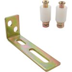 Rouleau de guidage de portail coulissant avec support de poteau en l, support d'assemblage de portail ...