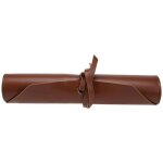 Rouleau � outils en cuir, sac de rangement pour trousse cuir multifonctionnel
