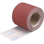 Rouleau de papier abrasif grain 100, 115 mm x 10 m papier de verre en toile de pon�age pour ponceuse ...