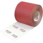 Rouleau de papier abrasif grain 320, 93 mm x 10 m encollage r�sine synth�tique de haute qualit� et support ...
