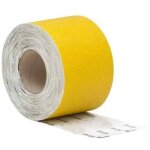 Rouleau papier corindon jaune 115 mm x l. 25 m - gr 100 - pour pl�tre, peinture, vernis, mastic - diamwood ...