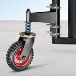 Rouleau de portail � ressort, 200 mm, 360� roulette robuste pivotante coulissant, pour portails coulissants, ...