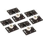 Rouleau de porte coulissante, 30mm roue de roulette en nylon, kits r�sistants de panneau de voie de vitesse ...