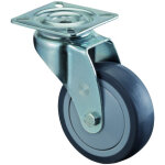 Rouleau de renvoi d. de la roue 75 mm cap. charge 60 kg avec plaque de fixation