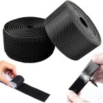 Rouleau de ruban auto agrippant noir, 50 mm x 5 m, adh�sif double face extra fort pour fen�tres, tapis ...