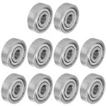 Roulements en acier inoxydable 10pcs roulement � billes muet en acier inoxydable longboard roue de patinage ...