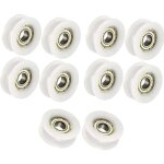 Roulement  bille 6x24x9mm blanc u shape groove guide poulie roulement  billes pour meubles poulie pack ...