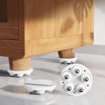 Roulettes autocollantes de 2 pouces, pivotantes � 360�, universelles, mini et discr�tes, pour meubles, ...