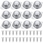 Roulettes  billes pour meubles, lot de 12 transfert  billes, rouleaux  billes en nylon et en acier ...