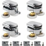 Roulettes doubles - pour porte de douche coulissante avec bloc anticollision et fixations salle de bain ... Roulettes doubles - pour porte de douche coulissante avec bloc anticollision et fixations salle de bain ...