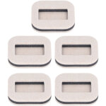Roulettes en feutre rectangulaires concave pour chaise de bureau, coussinet de fixation de rouleau, roue ...