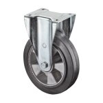 Bs roulettes roulette fixe pour charges lourdes avec plaque de fixation, bandage �lastique en caoutchouc ...