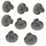 Roulettes lave vaisselle ? 8 roues pour panier inf�rieur ? faure, zanussi, aeg, electrolux, ikea diam�tre ...