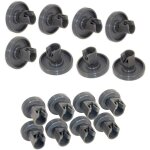 Roulettes lave vaisselle electrolux set universel complet de roues pour panier sup�rieur et inf�rieur ...