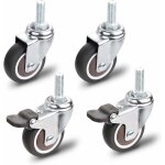 Beijiyi - roulettes pour meubles, 2 pièces roulette pivotante avec frein + 2 pièces roulette pivotante ... Beijiyi - roulettes pour meubles, 2 pièces roulette pivotante avec frein + 2 pièces roulette pivotante ...