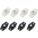 Roulettes pivotantes � 360 degr�s autocollantes ulisem 8 pi�ces, mini rouleaux de papier en acier, adapt�es ...