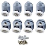 Roulette porte coulissante, roulette porte coulissante douche 23mm galets de porte de douche roulettes ...