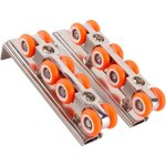 Roulette porte coulissante placard, alliage de zinc galets de roulement porte, galets de porte coulissante ...