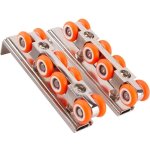 Roulette porte coulissante placard, alliage de zinc galets de roulement porte, galets de porte coulissante ...