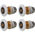 Roulettes porte de douche 20mm, roulette porte coulissante douche en laiton 4 pi�ces pour rouleau pour ...