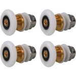 Roulettes porte de douche 20mm, roulette porte coulissante douche en laiton 4 pi�ces pour rouleau pour ...