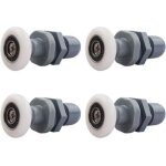 Roulettes porte de douche, roulette porte coulissante douche en laiton 4 pi�ces pour rouleau pour remplacement ...