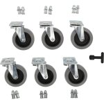 Roulette de rechange pour chariot de mcanicien en plastique,  75 mm