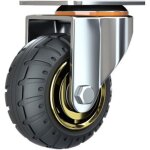 Roulette, roues universelles en caoutchouc - roues de remplacement de chariot, roulettes � plaque pivotante, ...