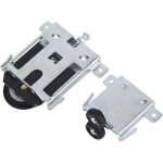 Roulettes silencieuses pour portes coulissantes avec syst�me anti - d�raillement, grandes roues de guidage ...