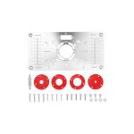 Routeur en alliage d'aluminium table insert plaque trimmer gravure machine tool travail du bois bancs ...