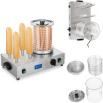 Royal catering - appareil machine � hot dog professionnelle inox 2 x 300 w 30 saucisses 4 pains